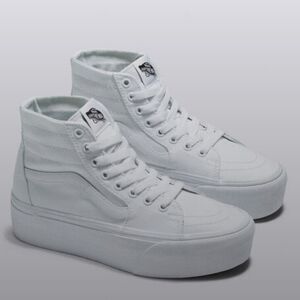 Vans White High-Top Shoe